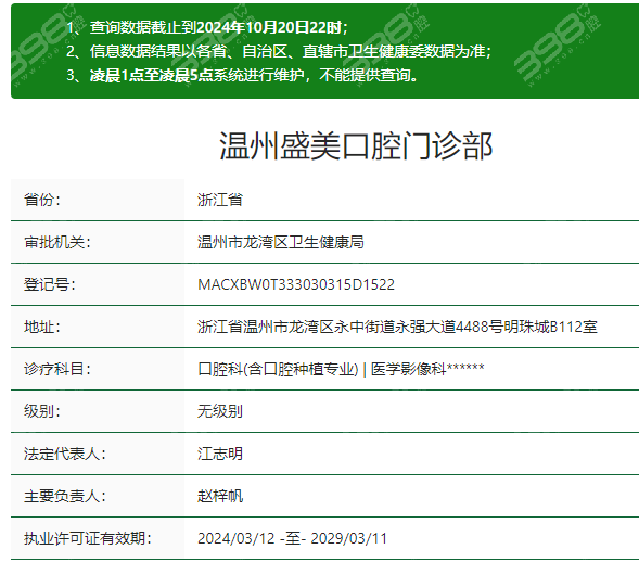 温州盛美口腔资质