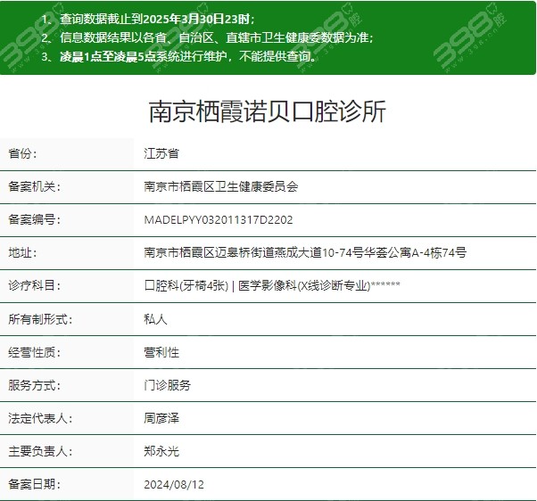 南京栖霞诺贝口腔